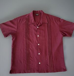 Steady 8 String Burgundy Rockabilly Bowling Shirt Size 2X  Retro Dad Shirt